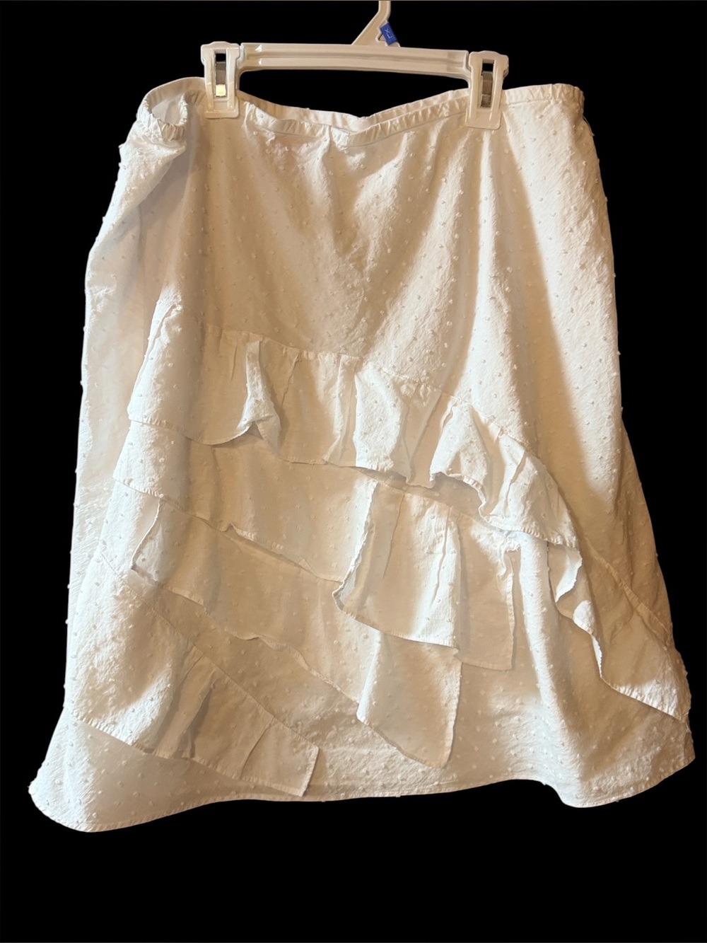 Xhilaration White Ruffle A-Line Skirt
